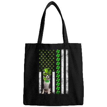 Discover American Flag Boston Terrier Dog St Patric Day Bags