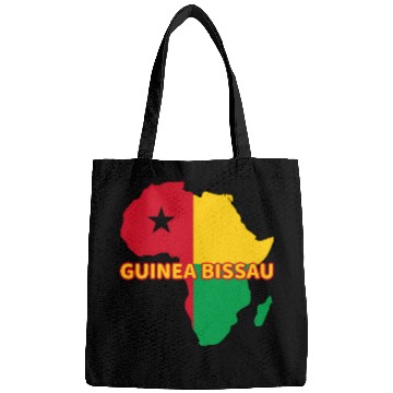 Discover Guinea-Bissau Bissau-Guinean Pride Flag Map Bags