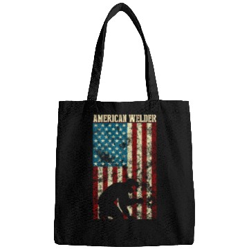 Discover Welding Patriotic Distressed Usa American Flag Bags
