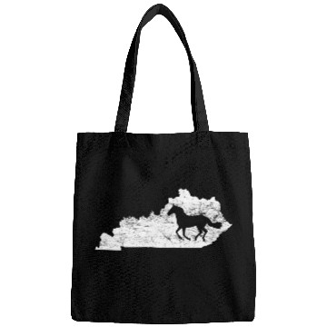 Discover Kentucky Map Horse Kentucky Bags