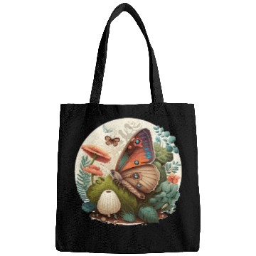 Discover Cottagecore Butterfly Mushroom Plants Botanic Herb Bags