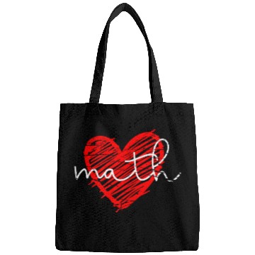 Discover Math Heart - Math Teacher Heart Bags