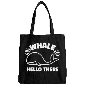 Discover Whale Hello There Bags