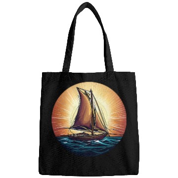 Discover Sailboat in Sunset Bags