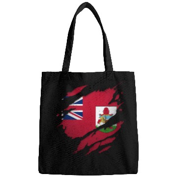 Discover Proud Bermudians Torn Ripped Bermuda Flag Bags