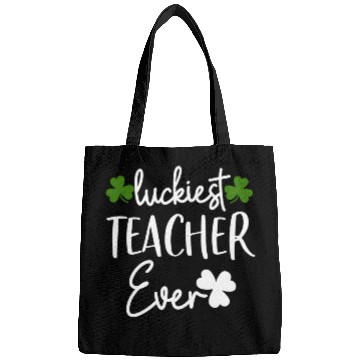 Discover Luckiest Shamrock Teacher Ever St Patrick’S Day Bags