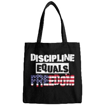 Discover Discipline Is Equal To Freedom American Flag Bags