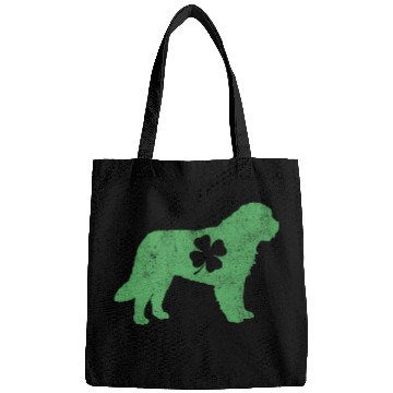 Discover Awesome Bernard Saint Patrick'S Day Dog Dad Mom Bags