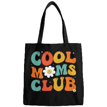 Discover Cool Moms Club Groovy Hippie Theme Mother Day Bags