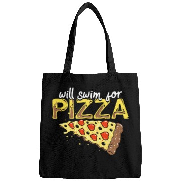 Discover Pizza Swimming Lover Gift Will Swim For Pizza Bags