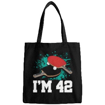 Discover I'm 42 Table Tennis Player Sports Adult 42nd Bags