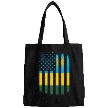 Discover Rwanda And America Flag Rwandan American Flag Bags