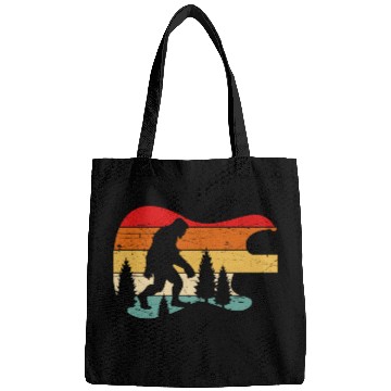Discover Bigfoot Guitar Vintage Sasquatch Believers Bags