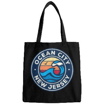 Discover Ocean City New Jersey Nj Nautical Waves Bags