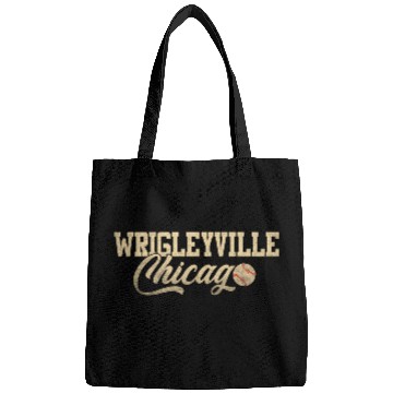 Discover Wrigleyville Chicago Baseball American Bags