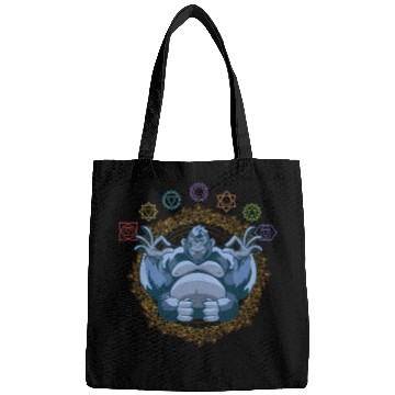 Discover Chakras Meditating Gorilla Ape Monkey Bags