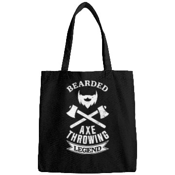 Discover Bearded Axe Throwing Legend Funny For Men Bags