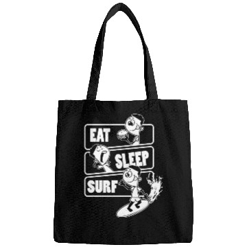 Discover Eat Sleep Surf Repeat Gift For Surfing Lover Bags