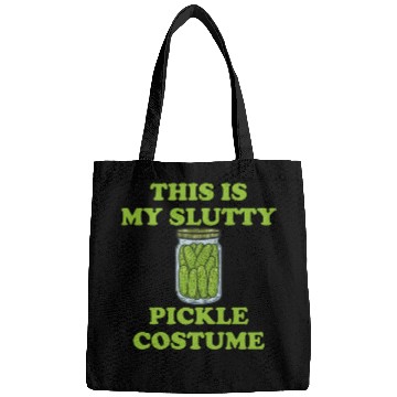 Discover This Is My Slutty Pickle Costume Bags