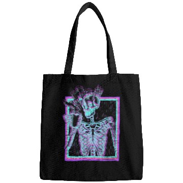 Discover Distressed Synthwave eleton Vaporwave Smiling Bags