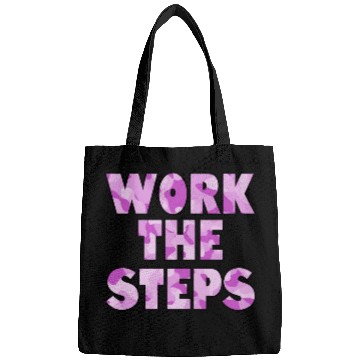 Discover Work the Steps purple camo Bags