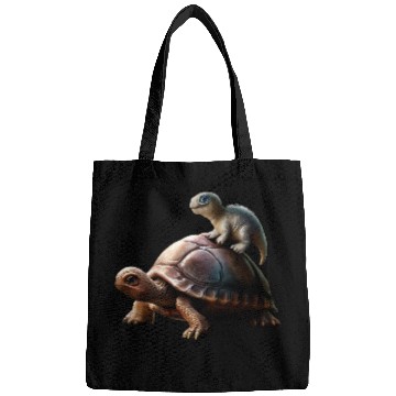 Discover dinosaur on turtle Bags