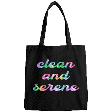 Discover Clean and Serene tie dye Bags