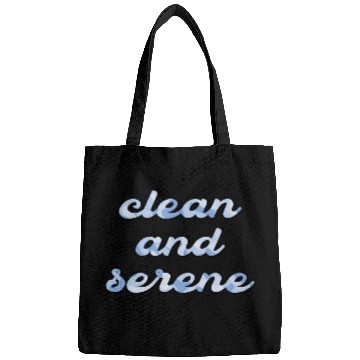 Discover Clean and Serene blue camo Bags