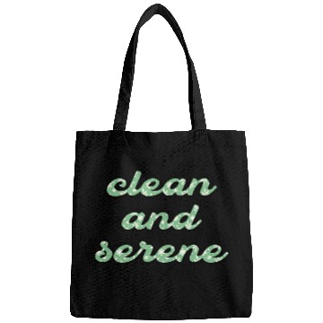 Discover Clean and Serene green floral Bags