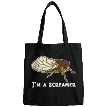 Discover Cicada Song Funny Cicada Invasion I m A Screamer Bags
