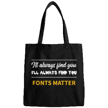 Discover Typography Fonts Matter Writer Bags