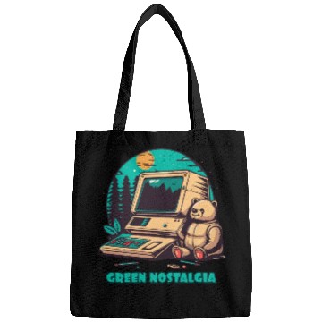 Discover Green Nostalgia Toy Bear Nature Computer Bags