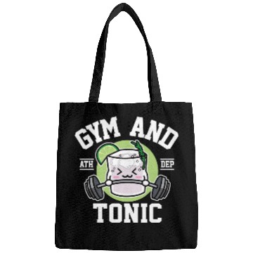 Discover Gym And Tonic Cute Drink And Workout Bags