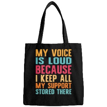 Discover Social Worker My voice is loud social work Bags