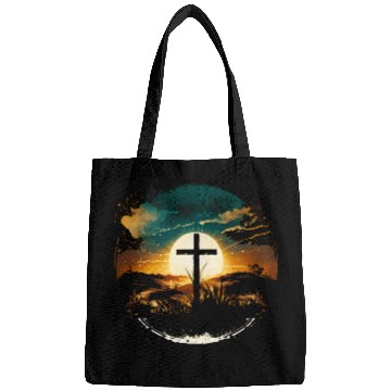 Discover Jesus Cross Painting Bags