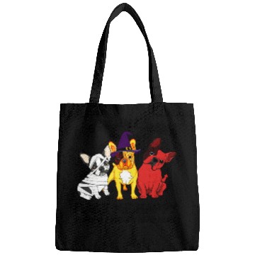 Discover Frenchie Dog Halloween Dog Lover Bags