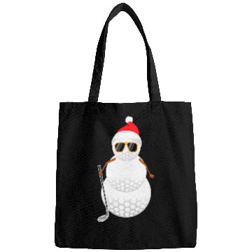 Discover Santa Snowman Golf Ball Golfer Bags