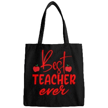Discover Red Quote Best Teacher Ever Bags