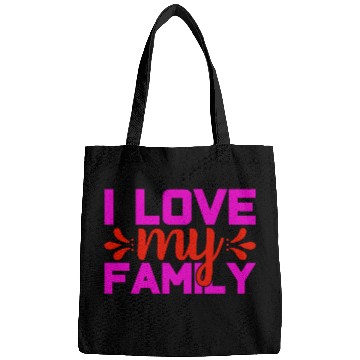 Discover i love my family Bags