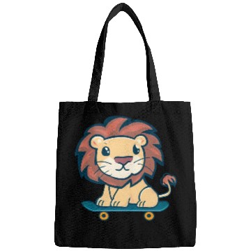 Discover Lion on skateboard Bags
