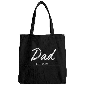 Discover DAD EST.2023, Daddy To Be Bags