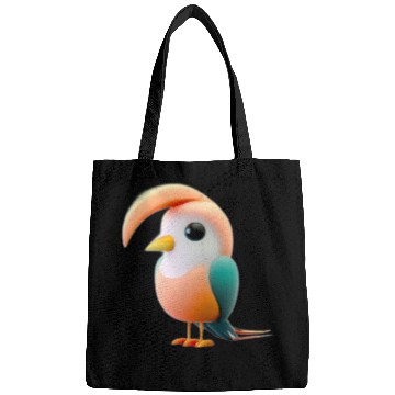 Discover Cute Bird of Paradise 3D Render Bags