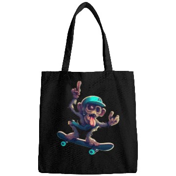 Discover zombie monkey skat Bags