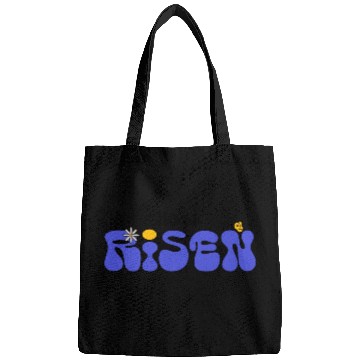 Discover He Is Risen Groovy Christian Easter Bags