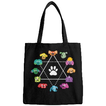 Discover Color Wheel Of Cute Dogs Art Teacher Dog Lover Bags
