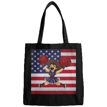 Discover Cheerleading Cheerleader Us Flag Bags