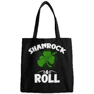 Discover Shamrock Rock And Roll Guitar St Patrick'S Day Bags