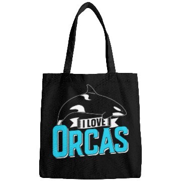 Discover I Love Orcas Orca Whale Sea Bags