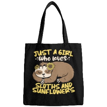 Discover Sloth Cute Sloth Sunflower Bags