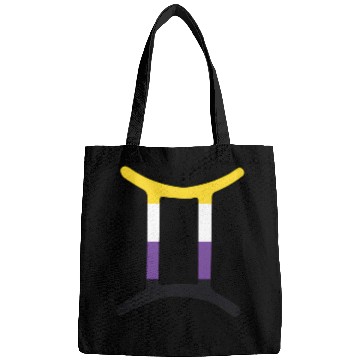 Discover Non Binary Gemini Sign Non Binary Pride Bags